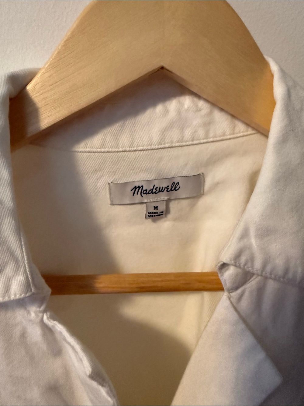 Madewell White Popover Shirt - Picture 2 of 4